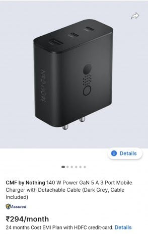 Nothing 140W GaN Charger Now Listed on Flipkart, Promises Fast and Efficient Charging 5 1000014114