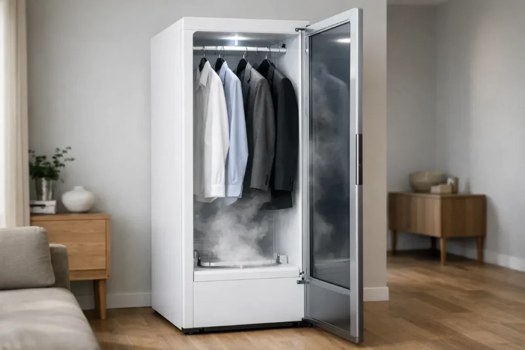 LG Styler S3RF review with specs, features, price, pros & cons. A smart Wi-Fi TrueSteam drying cabinet for gentle clothes care. 2