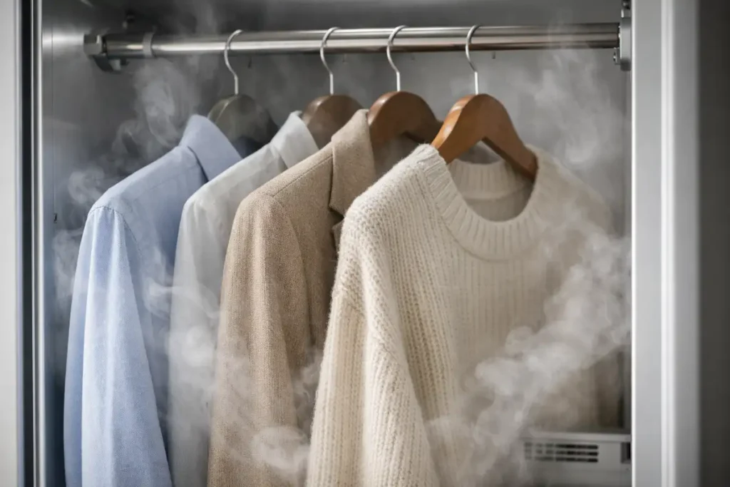 LG Styler S3RF review with specs, features, price, pros & cons. A smart Wi-Fi TrueSteam drying cabinet for gentle clothes care. 3